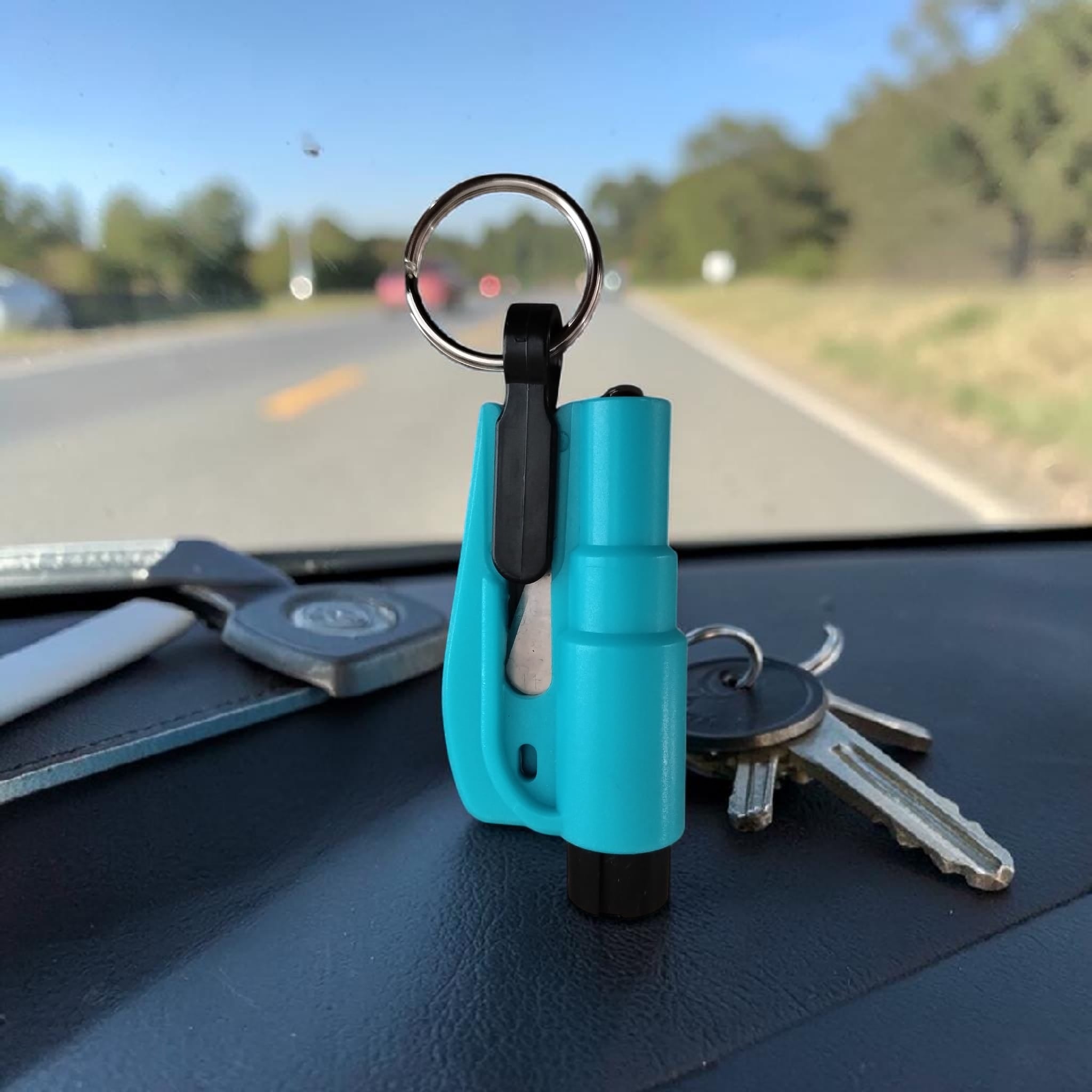 The Aura Life-Key – Emergency Glass Breaker & Seat Belt Cutter