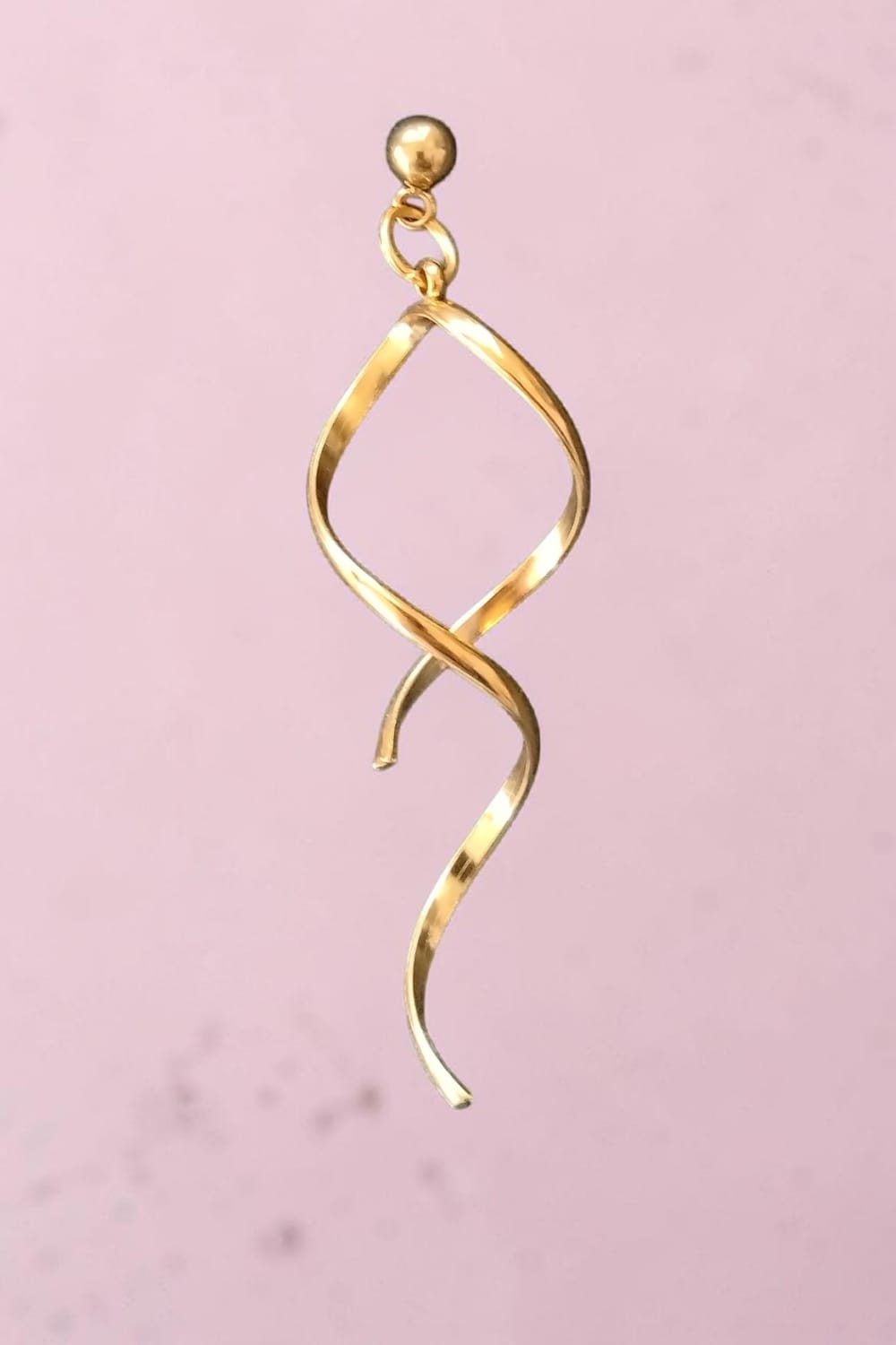 Golden Spiral Statement Dangles
