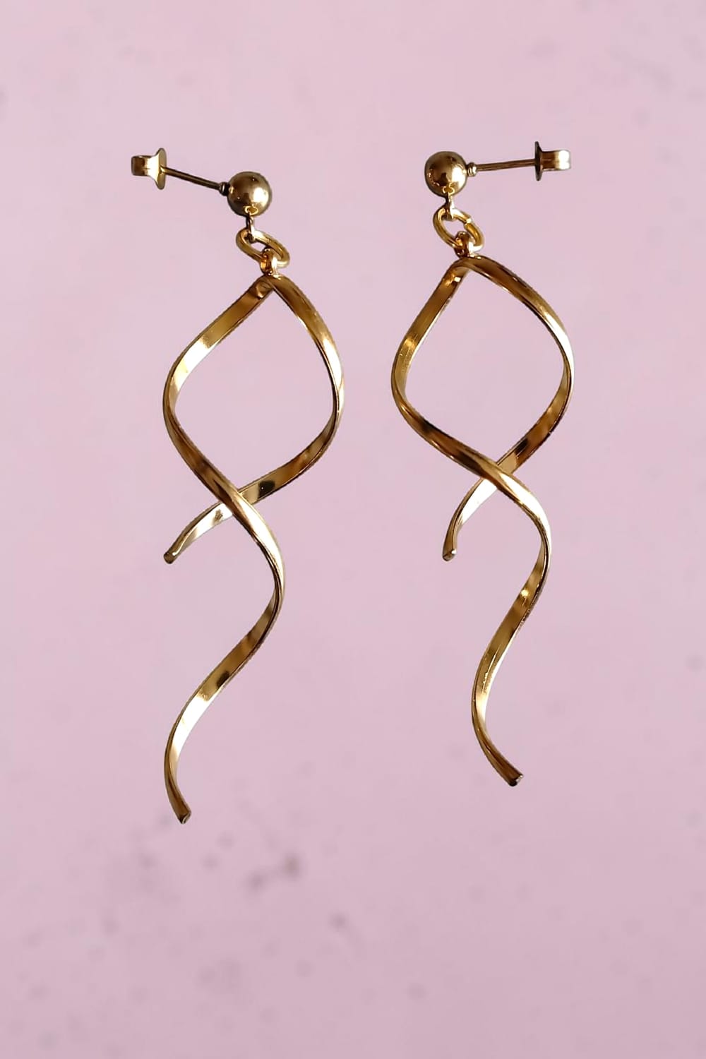 Golden Spiral Statement Dangles