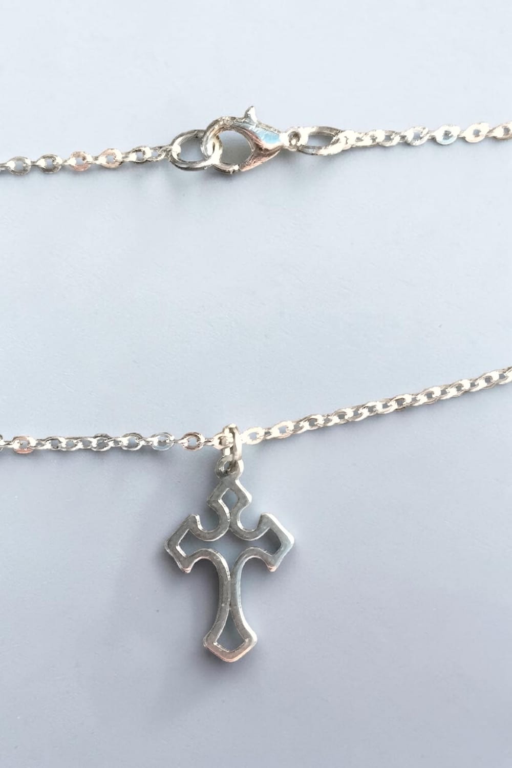 Pure Faith Stainless Steel Cross Necklace