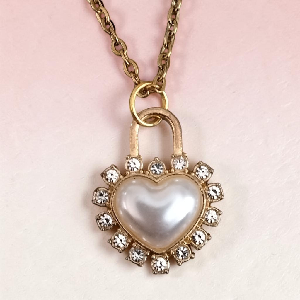 Handmade Heart Padlock Necklace