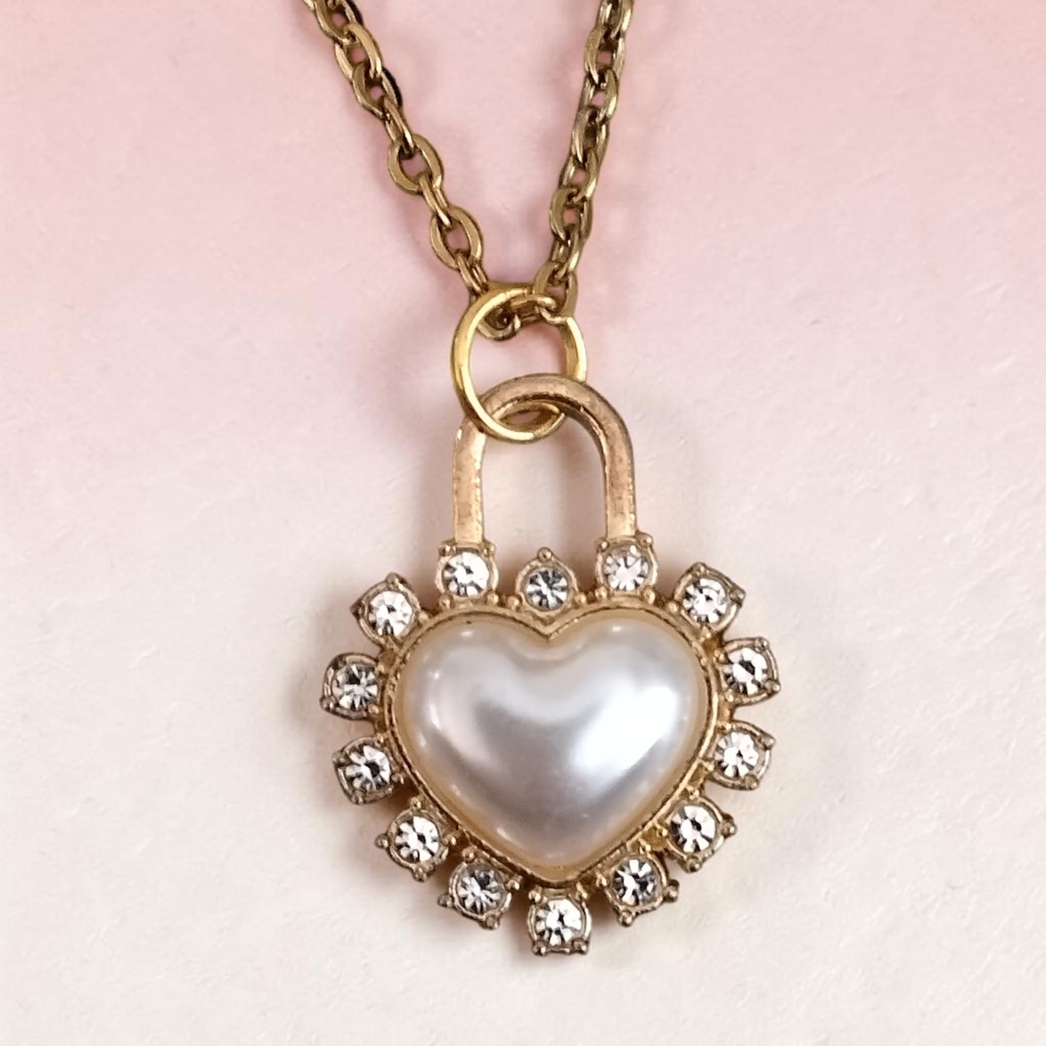 Handmade Heart Padlock Necklace