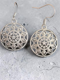 Handmade Silver Plated Drop Earrings – Sparkling Crystal Dangles – Nickel-Free