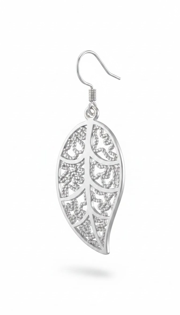 Dainty Silver Plated Leaf Earrings ✨ Delicate Boho Jewelry