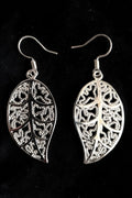 Dainty Silver Plated Leaf Earrings ✨ Delicate Boho Jewelry
