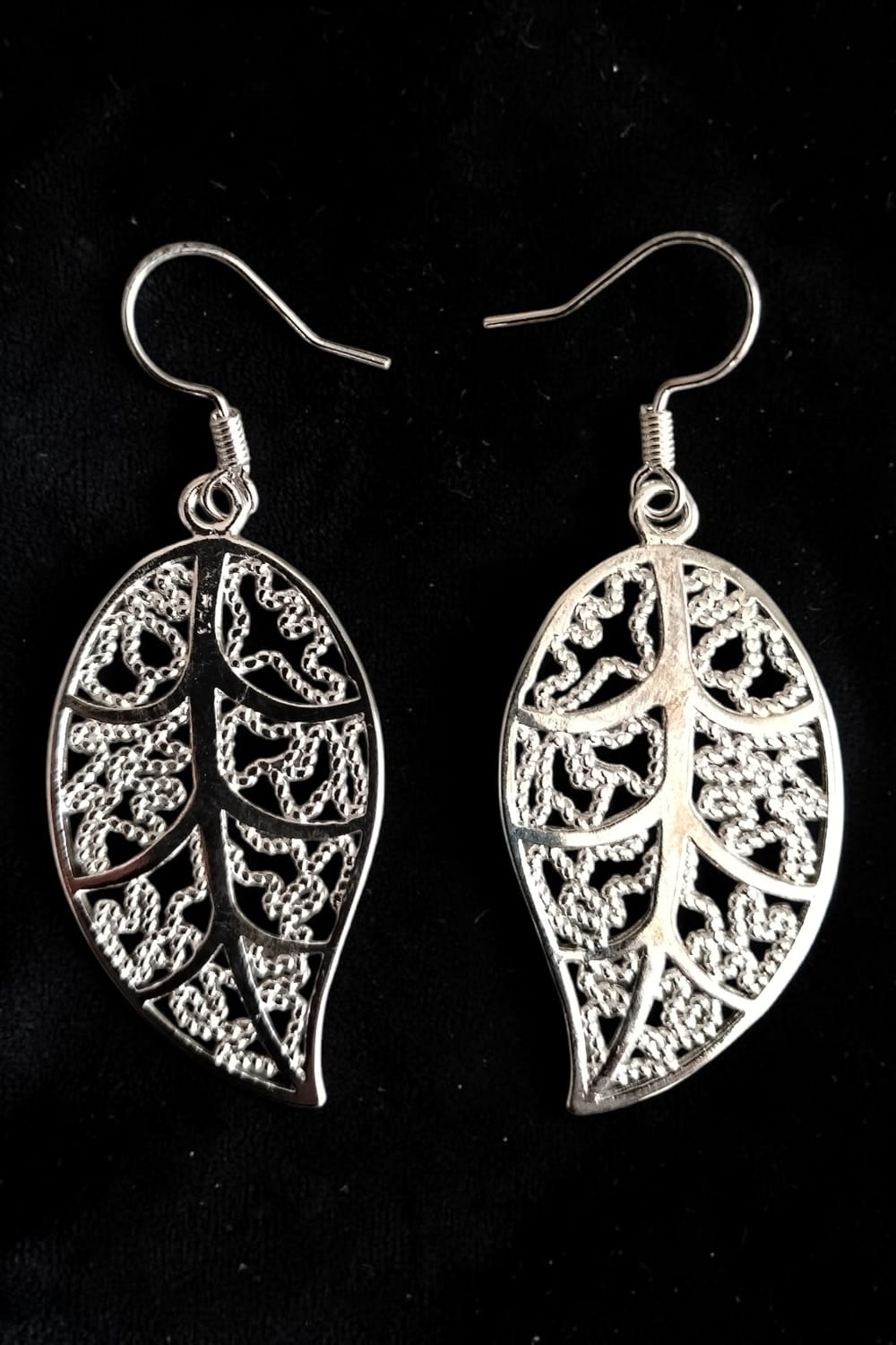 Dainty Silver Plated Leaf Earrings ✨ Delicate Boho Jewelry