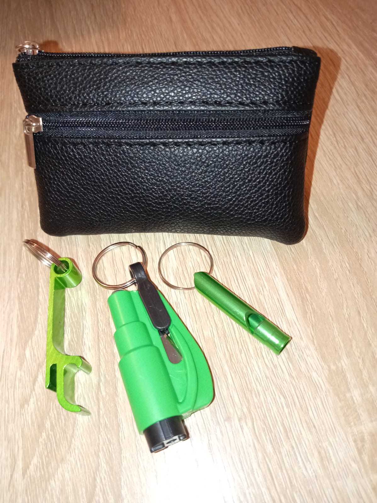 The "Urban Guardian" Bundle – Safety Set & Faux Leather Coin Wallet